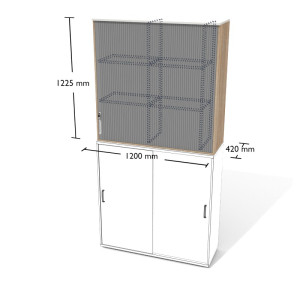 Regał nadstawka drzwi żaluzjowe prawe WGSAZ1