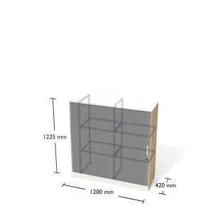 Regał drzwi żaluzjowe lewe WGSAZ4