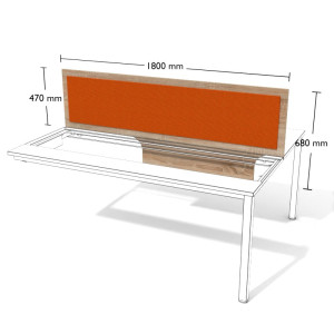 Przegroda nabiurkowa WGA/V15n