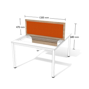 Przegroda nabiurkowa WGA/V12