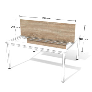 Przegroda nabiurkowa WGA/V14