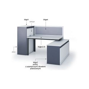 Przegroda nabiurkowa WGA/V15