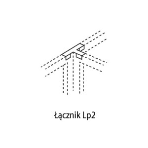 Łącznik przegród trójnik Lp2