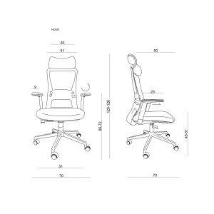 Krzesło biurowe HOVE