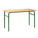 Stół szkolny 1-os z wysuwaną półką fi32