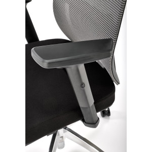 Fotel gabinetowy ADMIRAL czarny/popielaty