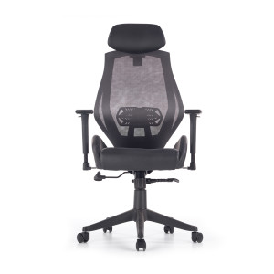 Fotel gabinetowy HASEL czarny/popiel