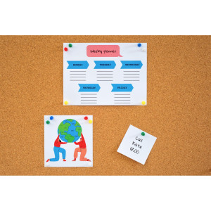 Tablica korkowa, rama drewniana, 200x100 cm