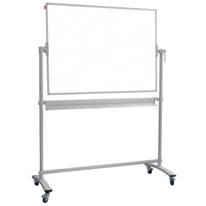 Tablica obrotowo-jezdna, dwustronna, suchościeralna magnetyczna biała, rama aluminiowa, stelaż STANDARD, 180x120xh192 cm Tablica obrotowo-jezdna, dwustronna, suchościeralna magnetyczna biała, rama aluminiowa, stelaż STANDARD, 180x120xh192 cm