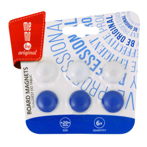 Magnesy do tablic, f20 mm, 6 szt. blister Magnesy do tablic, f20 mm, 6 szt. blister