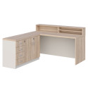 KUJAWIAK PREMIO ZESTAW 14 - Biurko gabinetowe z nadstawką dł. 1800 z komodą nr 1