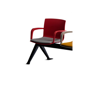 Ławka do poczekalni MANILA M02 tapicerowana 4-osobowa