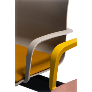 Ławka do poczekalni MANILA M02 tapicerowana 4-osobowa