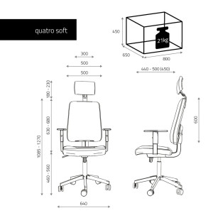 Fotel biurowy QUATRO QSBP Fotel biurowy QUATRO QSBP