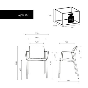 Krzesło 4job NET S40 Krzesło 4job NET S40