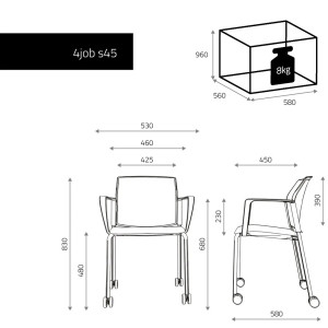 Krzesło 4job PPL S45 Krzesło 4job PPL S45
