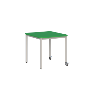 Stolik mobilny szkolno-przedszkolny, blat kwadratowy 700x700 Stolik mobilny szkolno-przedszkolny, blat kwadratowy 700x700