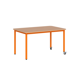 Stolik mobilny szkolno-przedszkolny, blat prostokątny 1200x700 Stolik mobilny szkolno-przedszkolny, blat prostokątny 1200x700