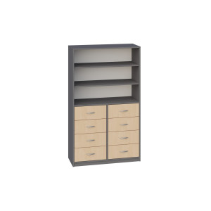 Regał szkolno-przedszkolny z szufladami ULTRA 327 Regał szkolno-przedszkolny z szufladami ULTRA 327