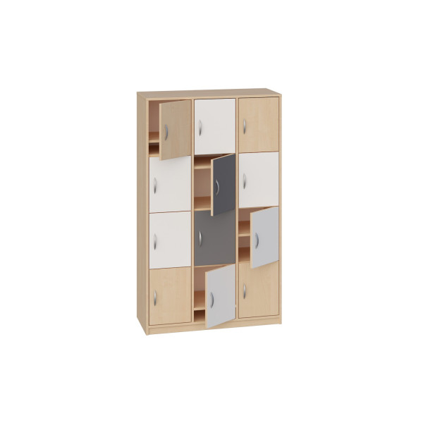 Szafa szkolno-przedszkolna ze schowkami z półką ULTRA 338 Szafa szkolno-przedszkolna ze schowkami z półką ULTRA 338