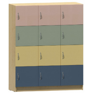 Regał KASIA 6p/1 pastele 12 skrytek