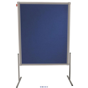 Tablica moderacyjna MEMOBE dwustronnie filcowa, rama aluminiowa Prestige, 120x150 cm