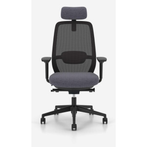 Krzesło obrotowe Elovie Mesh z regulowanym zagłówkiem