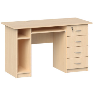 Biurko szkolne Justyna cztery szuflady