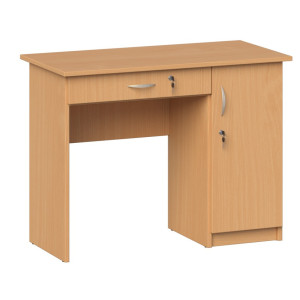 Biurko dla nauczyciela KUJAWIAK 1-szafkowe dł. 1000 mm