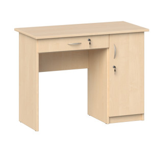 Biurko dla nauczyciela KUJAWIAK 1-szafkowe dł. 1000 mm