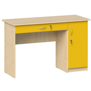 Biurko dla nauczyciela KUJAWIAK 1-szafkowe dł. 1200 mm