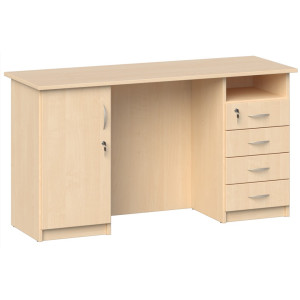 Biurko szkolne Marek z szafką i szufladami