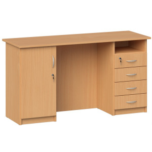 Biurko szkolne Marek z szafką i szufladami