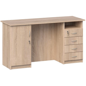 Biurko szkolne Marek z szafką i szufladami