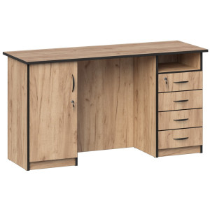 Biurko szkolne Marek z szafką i szufladami