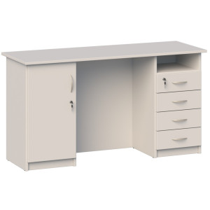 Biurko szkolne Marek z szafką i szufladami