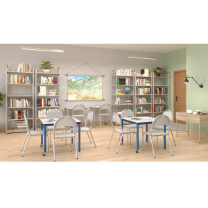 Regał jednostronny A o zwiększonej wytrzymałości półek