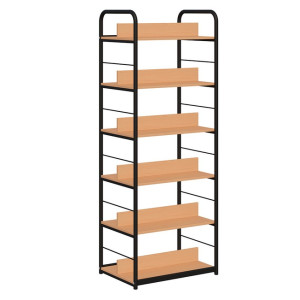 Regał biblioteczny B dwustronny rama metalowa