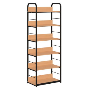 Regał biblioteczny C rama metalowa jednostronny z zabezpieczeniem