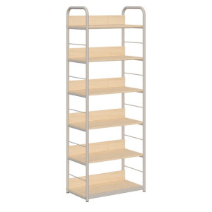 Regał biblioteczny C rama metalowa jednostronny z zabezpieczeniem