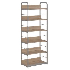 Regał biblioteczny C rama metalowa jednostronny z zabezpieczeniem