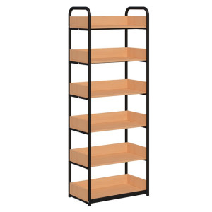 Regał jednostronny C z zabezpieczeniem tyłu i boków o zwiększonej wytrzymałości półek