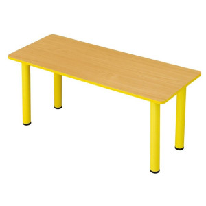 Stół przedszkolny PUCHATEK blat prostokątny 130x65cm nr 0-4