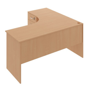 BR2 Biurko narożne z kontenerem