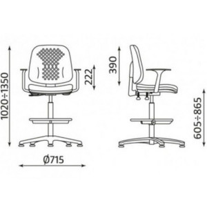 Krzesło LABO GTP46 TS02 Ring Base
