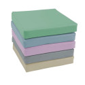 Zestaw klocków piankowych - Poduszki kwadratowe pastele 30x30x5 cm - 5 szt.