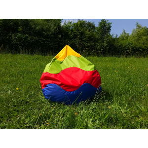 Pufa sako - kolorowa - duża