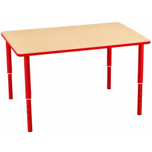 Stół PUCHATEK II blat prostokątny 1300x800 regulowany nr 1-4