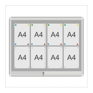 Gablota ogłoszeniowa GCS 100x80cm  Gablota ogłoszeniowa GCS 100x80cm