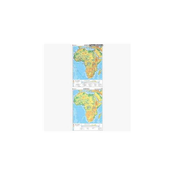 Afryka-mapa ogólnogeograficzna/mapa do ćwiczeń 